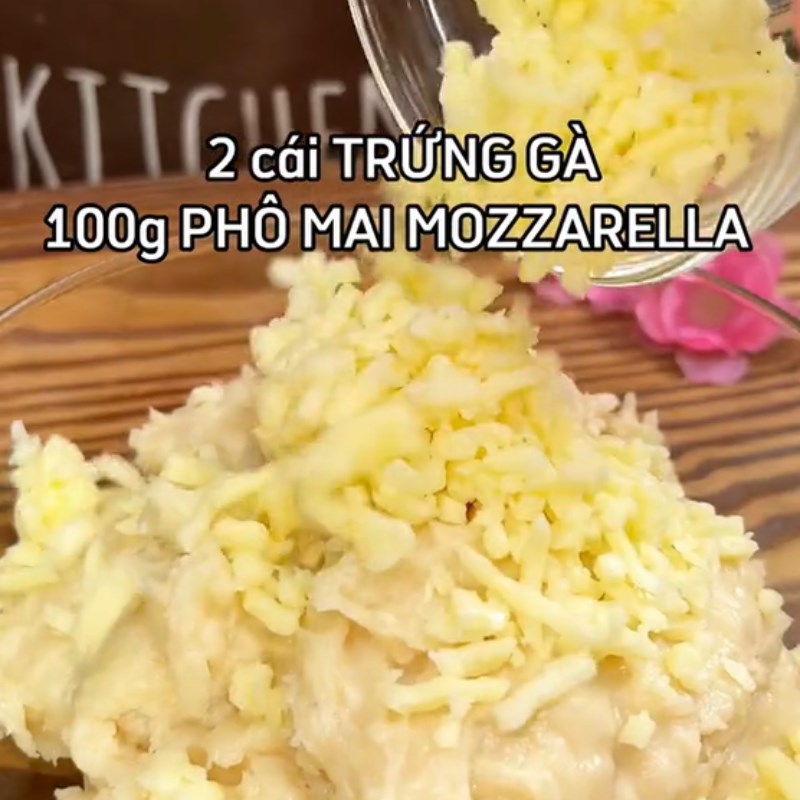 Bước 1 Trộn bột Bánh que phô mai