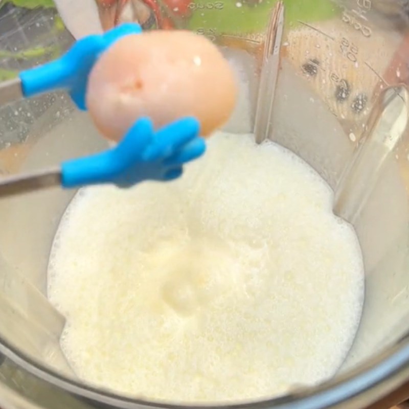 Bước 2 Xay kem Kem vải (Công thức được chia sẻ từ Tiktok Vào bếp cùng Điện amasy XANH)