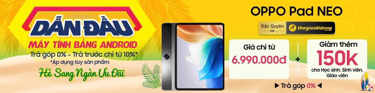 Oppo Pad Neo Wifi 6gb/128gb - Chính Hãng, Giá Rẻ, Có Trả Góp