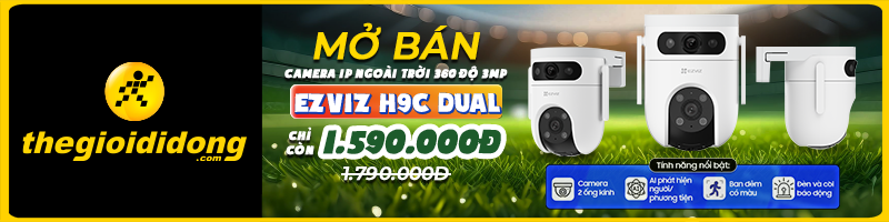 Camera Ip Ngoài Trời 360 Độ 3mp Ezviz H9c Dual - Chính Hãng, Giá Rẻ