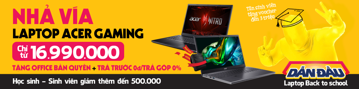 Laptop Acer Gaming Giá Rẻ, Chính Hãng, Trả Góp 0%  - 07/2024