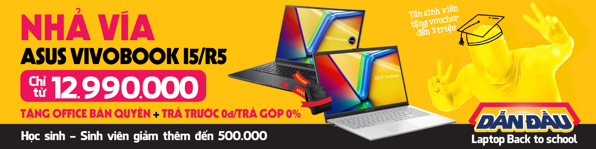 Laptop | Máy Tính Xách Tay Asus Vivobook Chính Hãng, Trả Góp 0%  - 07/2024