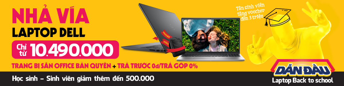 Máy Tính Laptop Dell Giá Rẻ, Trả Góp  - 07/2024