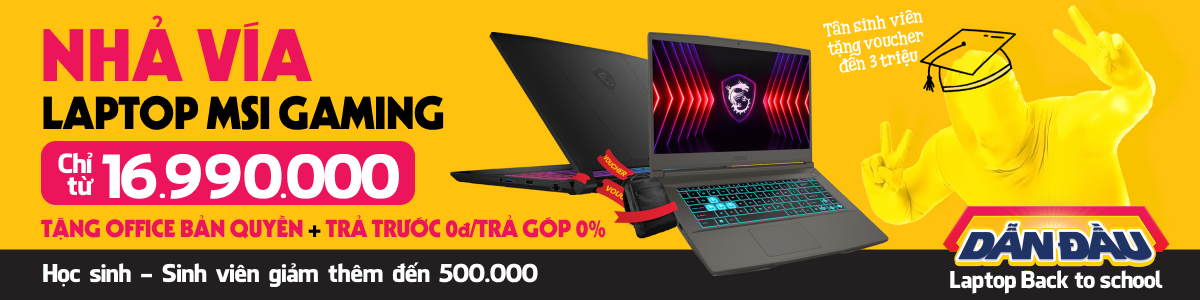 Laptop Msi Gaming Giá Rẻ, Chính Hãng, Trả Góp 0% - 09/2024