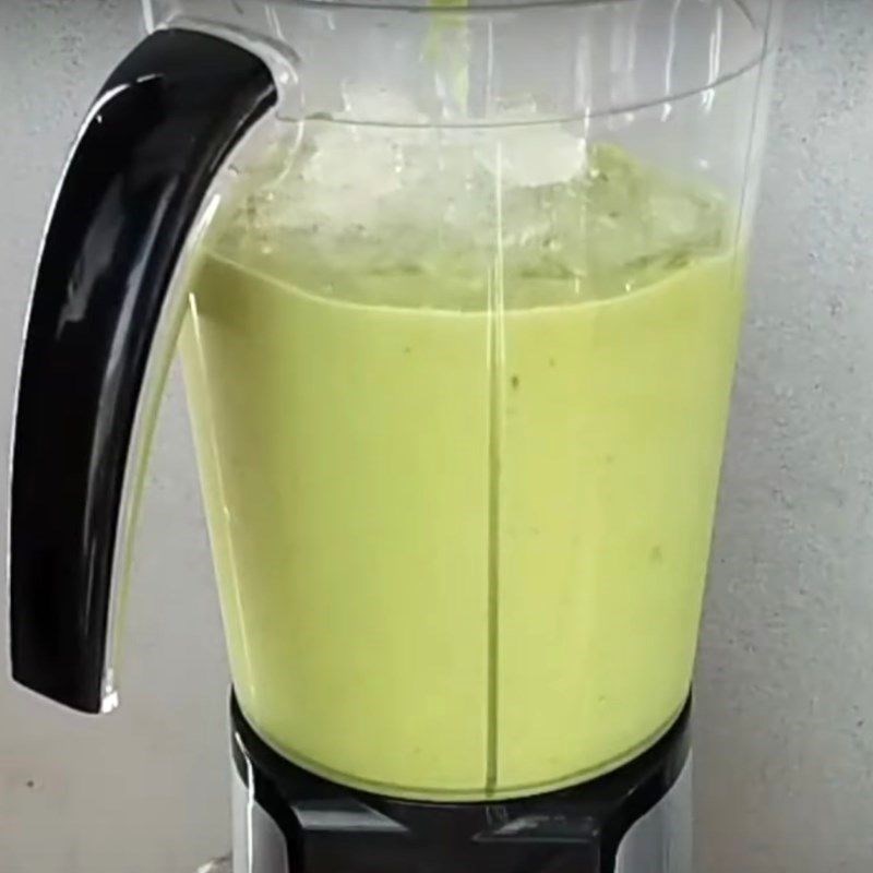Bước 3 Xay bơ Bơ già dừa non