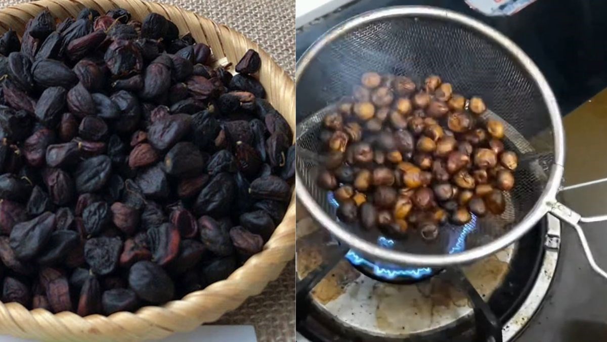 Cách chế biến hạt dổi bằng bếp ga