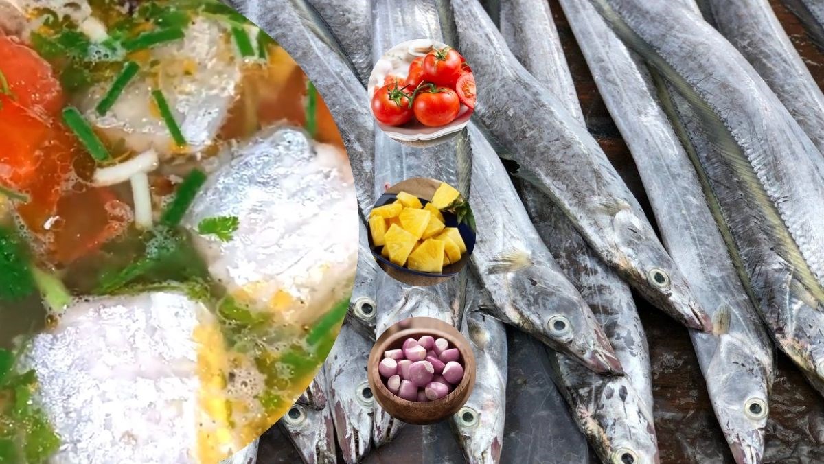 Canh chua cá hố tươi nấu thơm