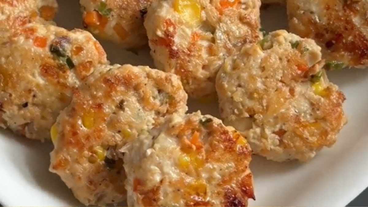 Chả ức gà rau củ