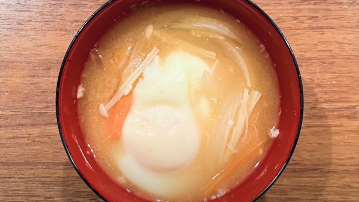 Súp trứng miso