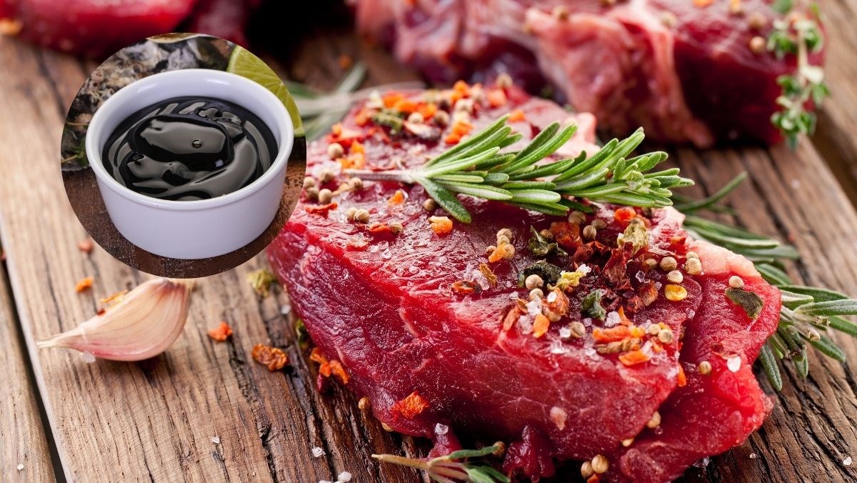 Ướp bò bít tết với dầu hào