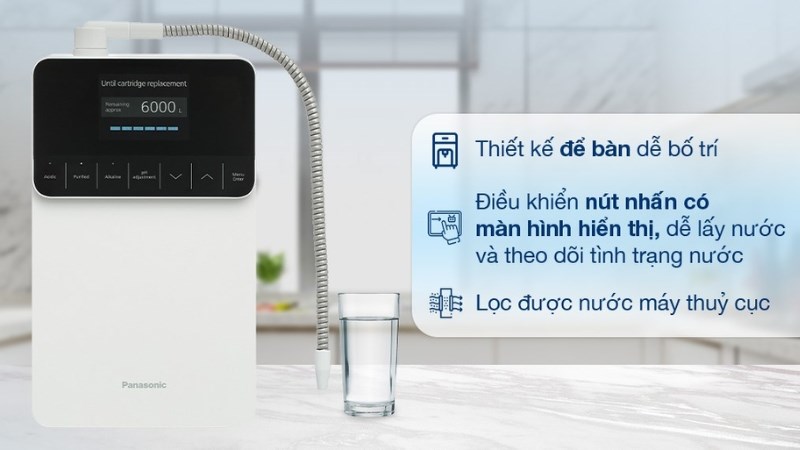 M&aacute;y lọc nước điện giải ion kiềm Panasonic TK-AS700 5 tấm điện cực