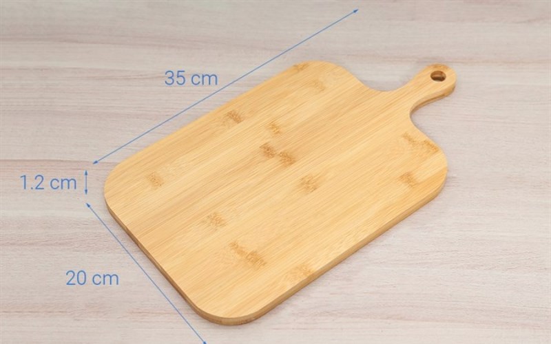 Thớt tre th&aacute;i chữ nhật 35 x 20 cm Delites SC3520-NHAT