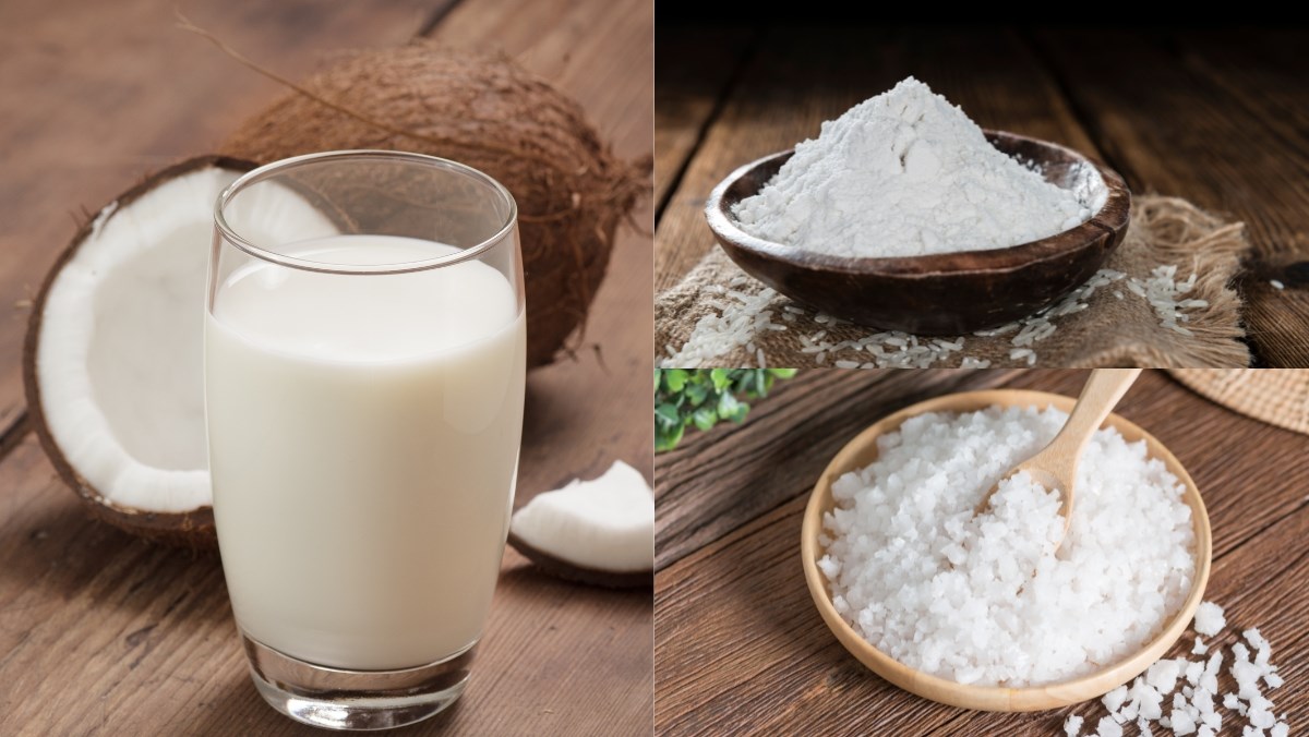 Nguyên liệu món ăn cách nấu nước cốt dừa béo ngậy