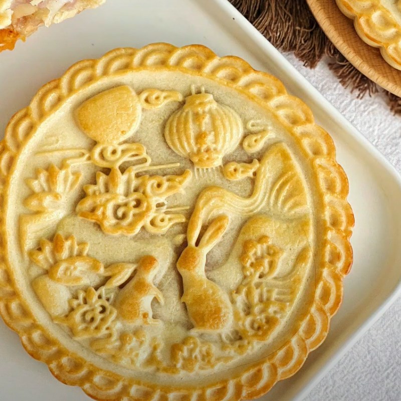 Bước 8 Thành phẩm Bánh trung thu mochi khoai môn trứng muối