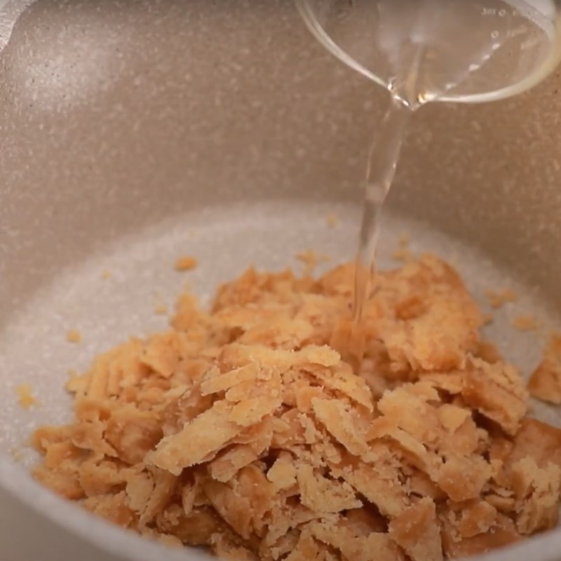 Bước 1 Đun chảy đường thốt nốt Bánh thốt nốt nướng bằng nồi chiên không dầu