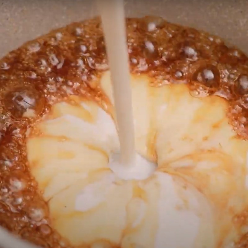 Bước 1 Đun chảy đường thốt nốt Bánh thốt nốt nướng bằng nồi chiên không dầu