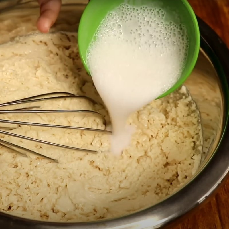 Bước 4 Hấp bánh Bánh bò bông