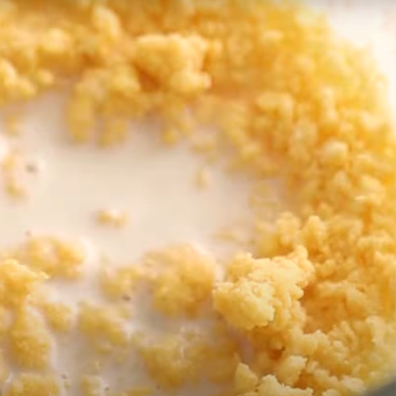 Bước 3 Làm nhân custard trứng muối Bánh trung thu lava ngàn lớp