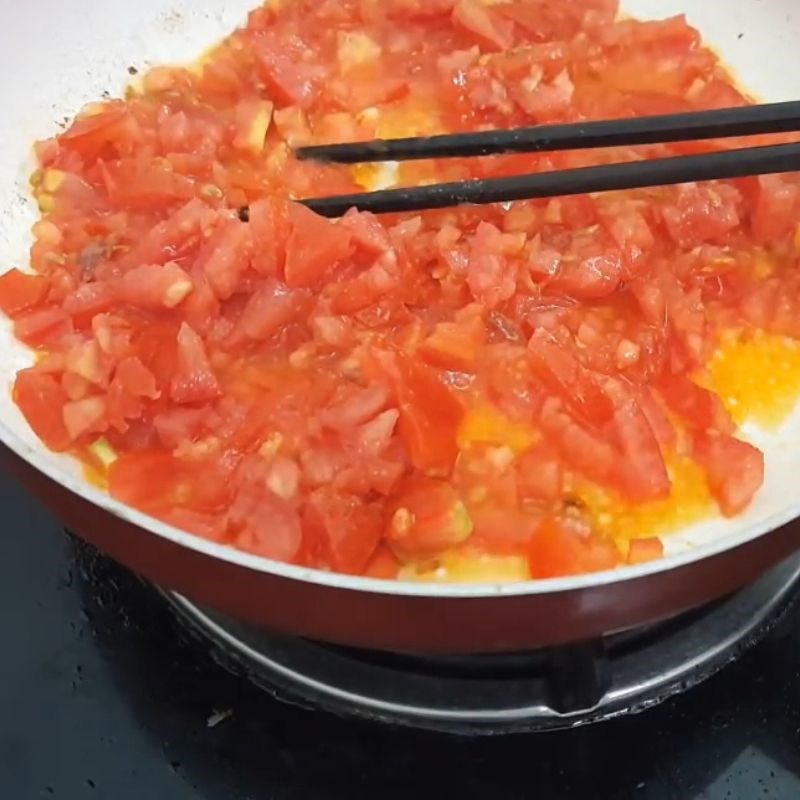 Bước 3 Làm sốt cà Cá thu đao sốt cà