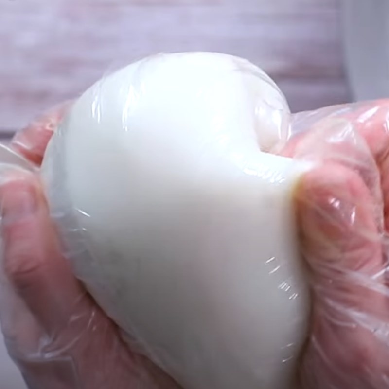 Bước 3 Làm vỏ bánh dẻo Bánh trung thu dẻo nhân lava sữa trứng phô mai vị dừa