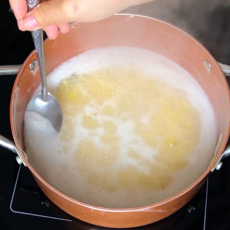 Bước 2 Nấu đậu xanh Bánh pía trứng muối