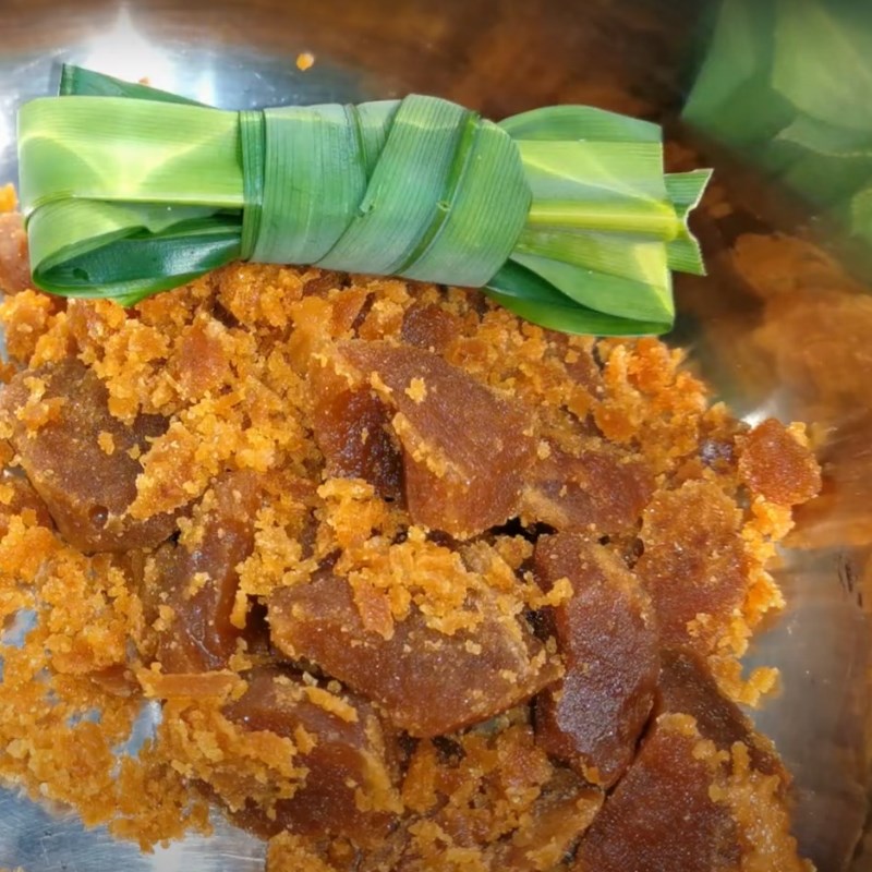 Bước 1 Nấu đường thốt nốt Bánh bò bông đường thốt nốt