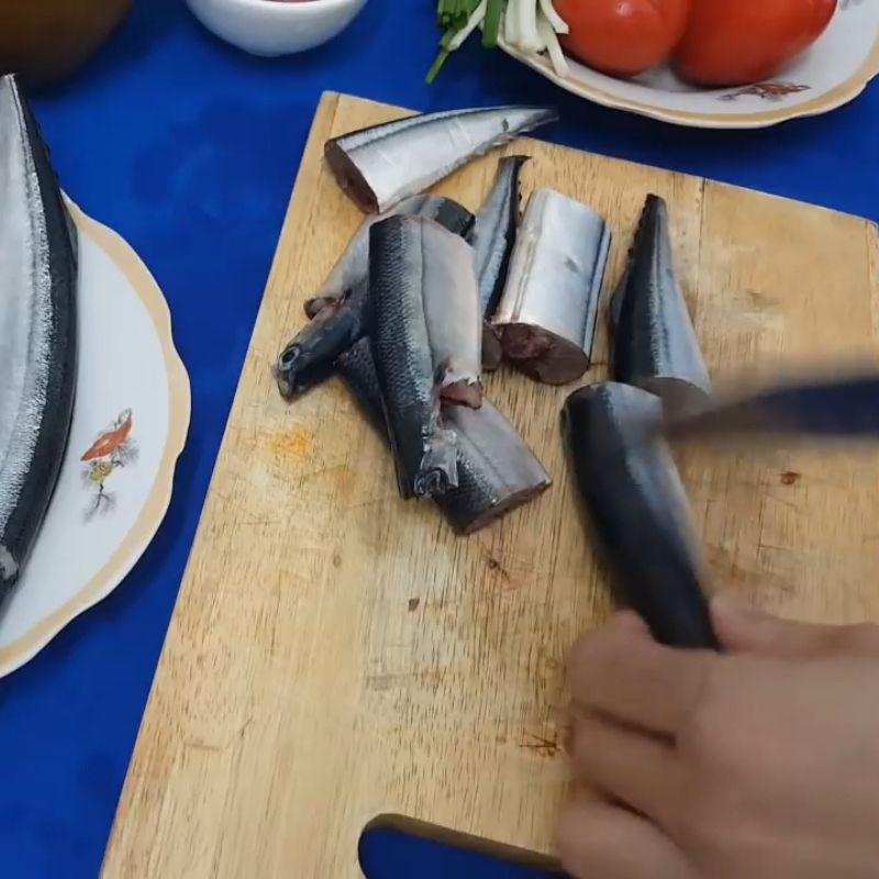 Bước 1 Sơ chế cá thu đao Cá thu đao sốt cà