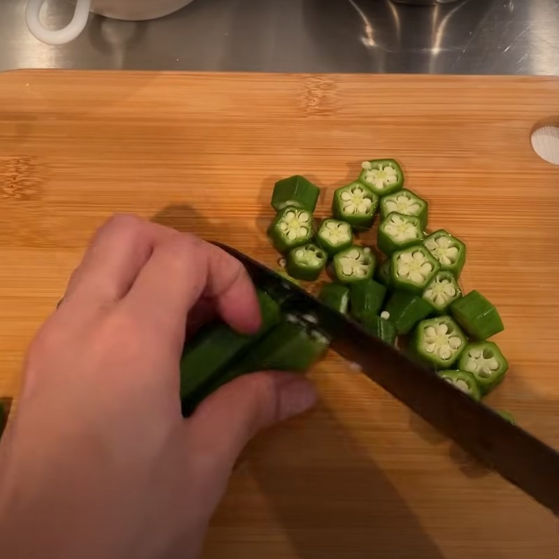 Bước 1 Sơ chế nguyên liệu Súp miso thịt viên