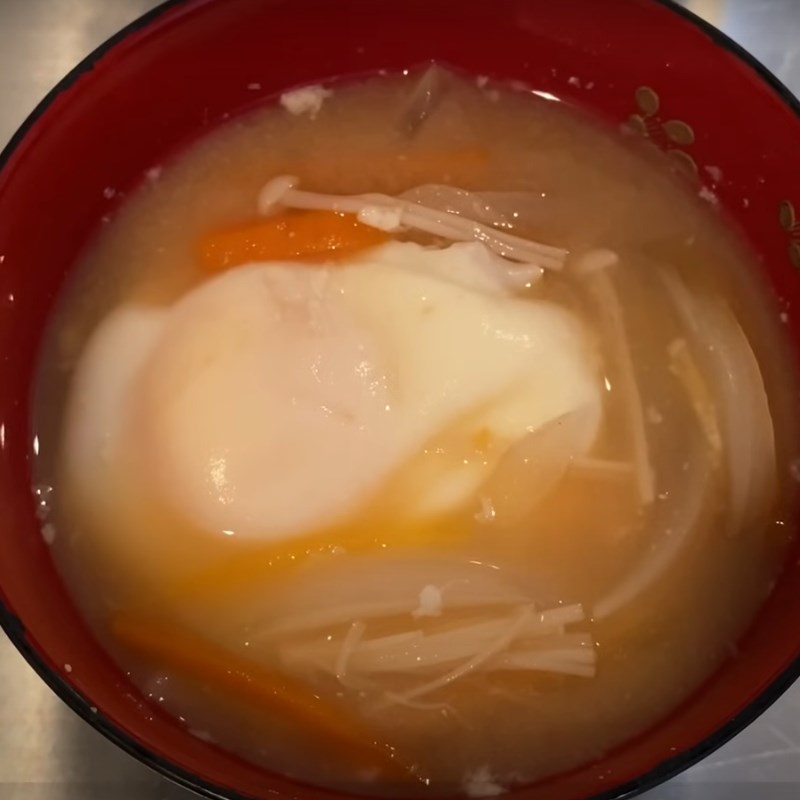 Bước 3 Thành phẩm Súp trứng miso