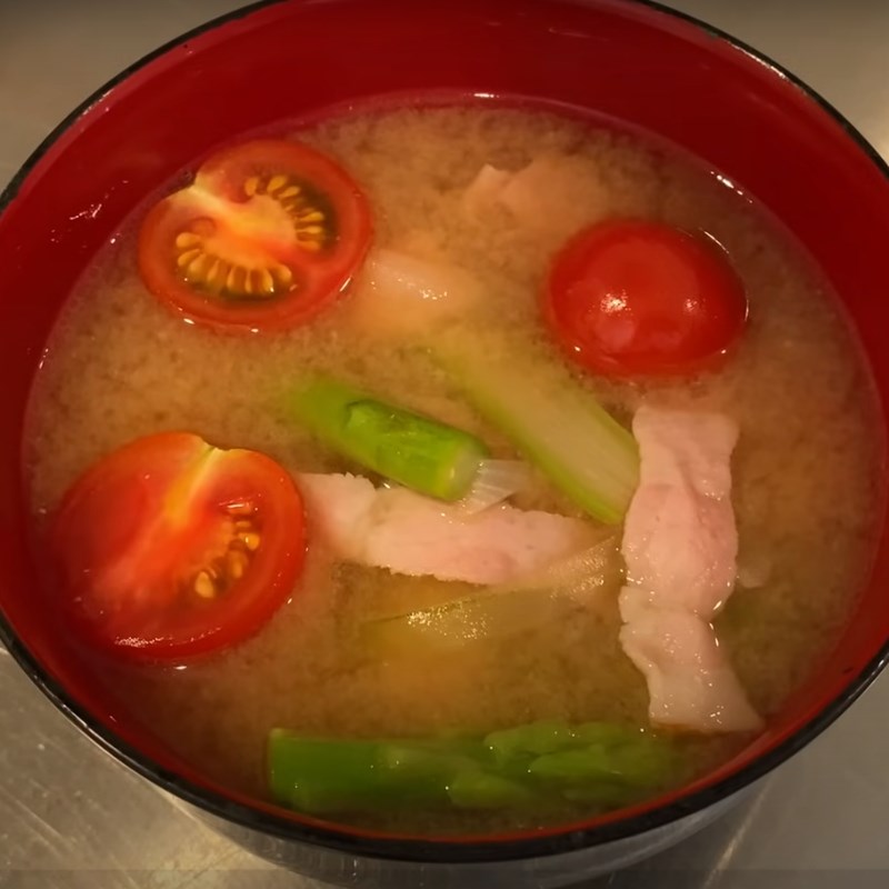 Bước 3 Thành phẩm Súp miso cà chua