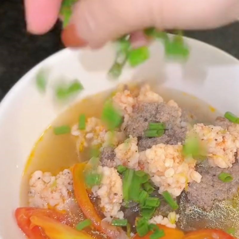 Bước 5 Trình bày Miến dong sợi to nấu tôm tươi và thịt bò