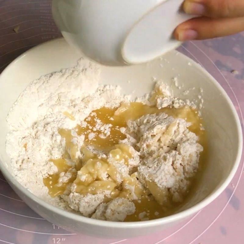 Bước 9 Trộn bột làm ruột bánh Bánh pía trứng muối