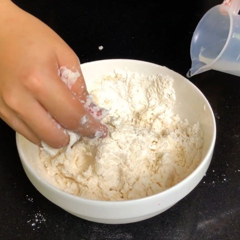 Bước 8 Trộn bột làm vỏ bánh Bánh pía trứng muối