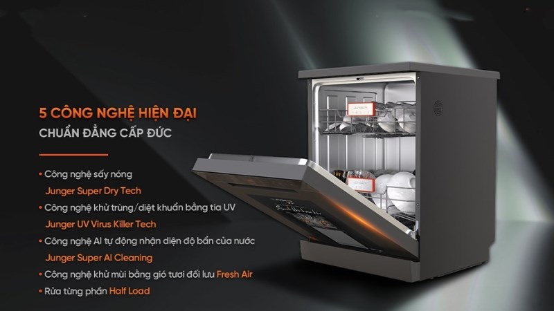 Máy rửa chén độc lập Junger Leopard DWJ-143