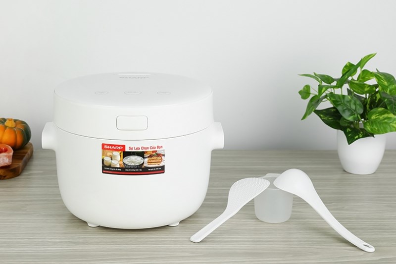 Nồi cơm điện tử Sharp 1.1 l&iacute;t KS-COM110DV-WH