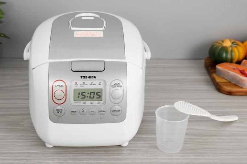 Nồi cơm điện tử Toshiba 1 l&iacute;t RC-10NMFVN(WT)