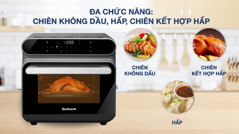 L&ograve; chi&ecirc;n kh&ocirc;ng dầu hơi nước BlueStone AFB-5895 24 l&iacute;t