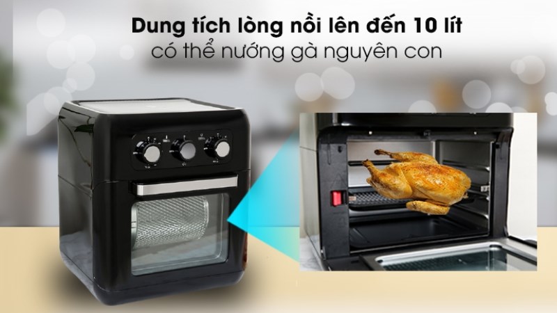L&ograve; chi&ecirc;n kh&ocirc;ng dầu Hawonkoo AFH-100 10 l&iacute;t - Thương hiệu H&agrave;n Quốc