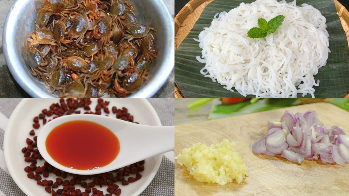 Nguyên liệu làm bún rạm