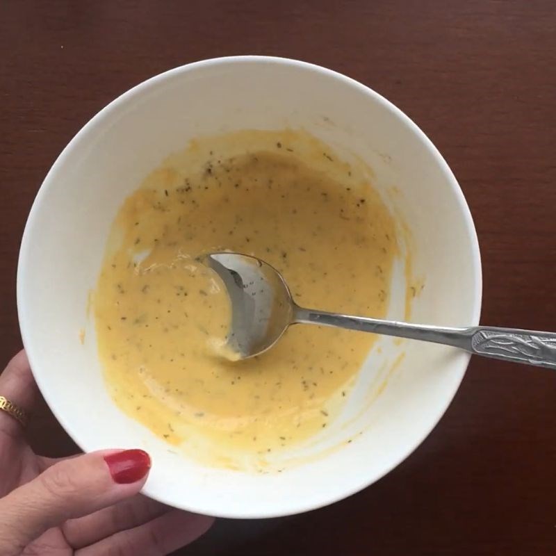 Bước 1 Làm bột ướt Cá ngần chiên giòn