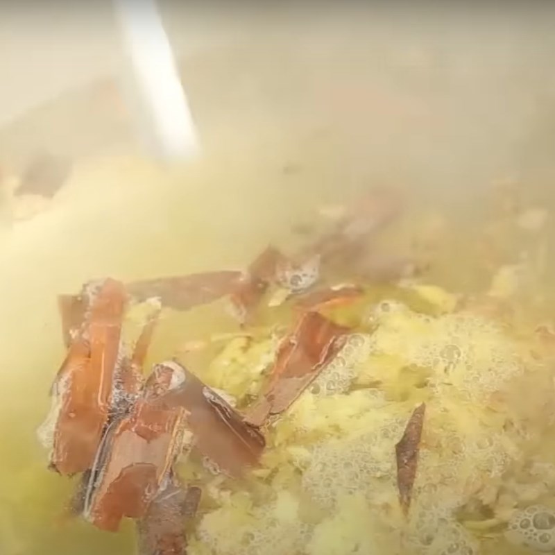 Bước 4 Nấu nước đường Chè lam không cần mạch nha