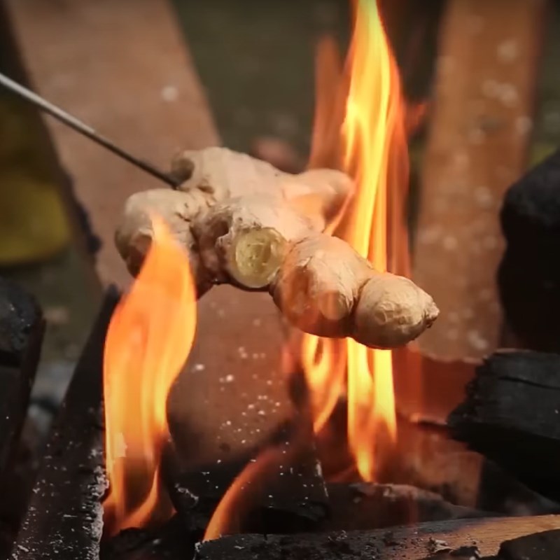 Bước 3 Nướng gừng Chè lam không cần mạch nha