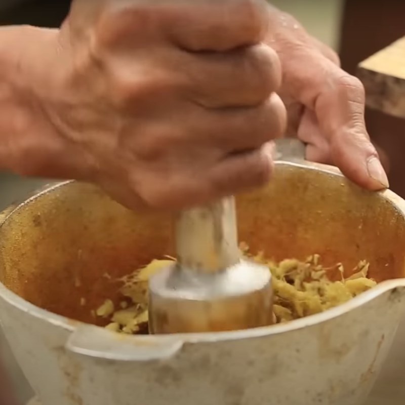 Bước 3 Nướng gừng Chè lam không cần mạch nha