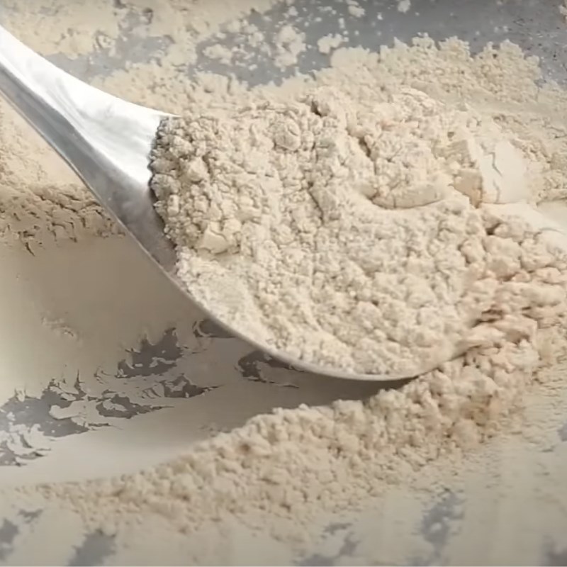 Bước 2 Rang bột áo Chè lam không cần mạch nha