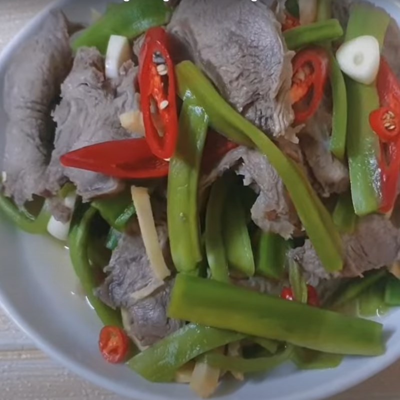 Bước 6 Thành phẩm Bắp bò ngâm rau tiến vua