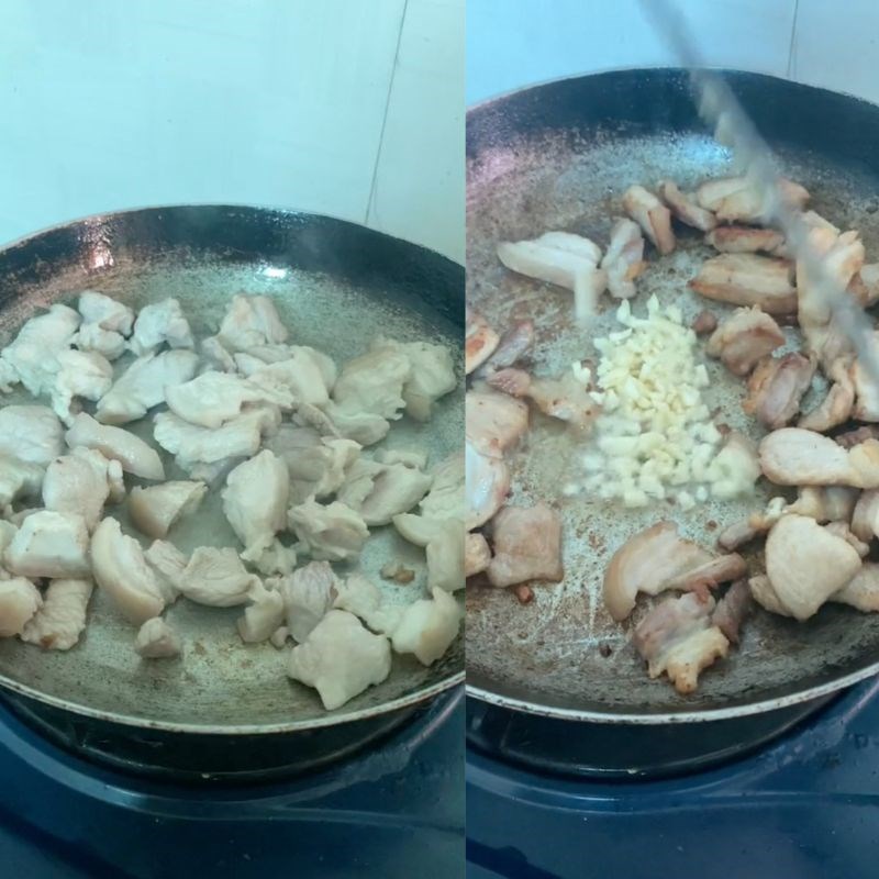 Bước 3 Xào hoa núc nác khô Cách chế biến hoa núc nác khô