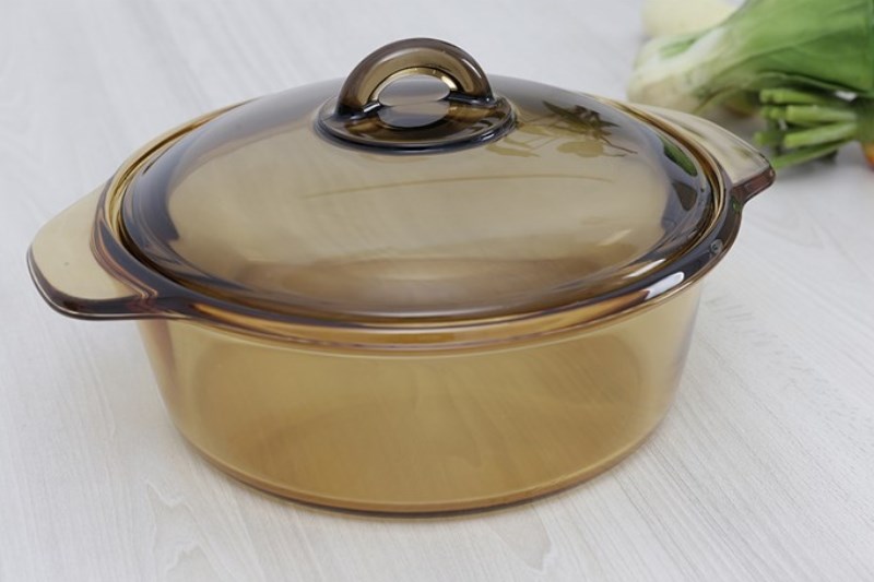 Nồi thủy tinh nắp k&iacute;nh 2 l&iacute;t Luminarc Blooming Amberline