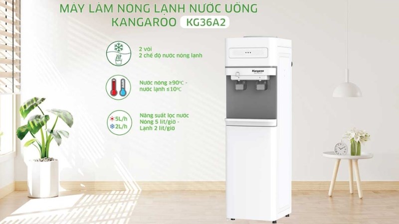 C&acirc;y nước n&oacute;ng lạnh Kangaroo KG36A2