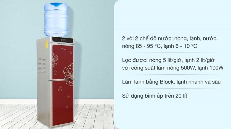 Cây nước nóng lạnh Kangaroo KG40N 600W
