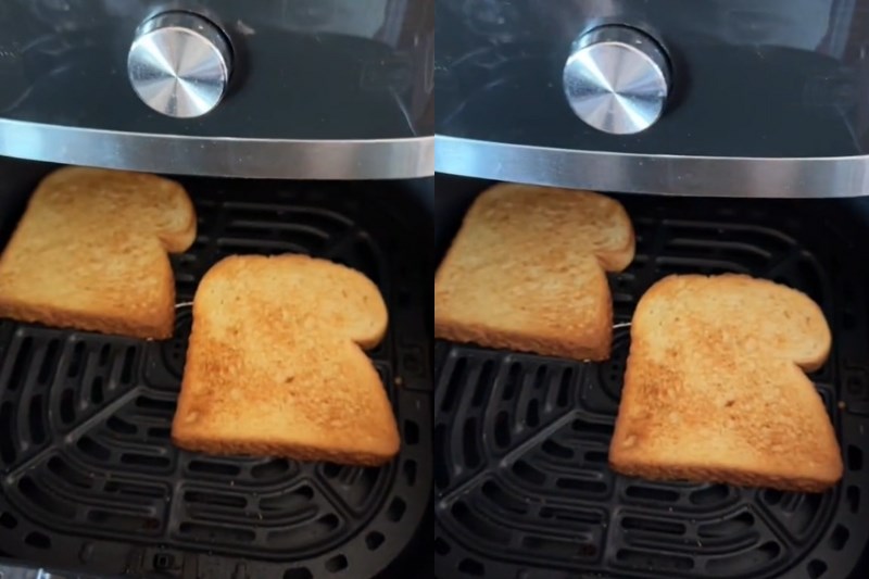 Cách nướng bánh mì sandwich bằng nồi chiên không dầu đơn giản